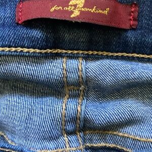 7 For All Mankind Dark and Light Blue Jeans